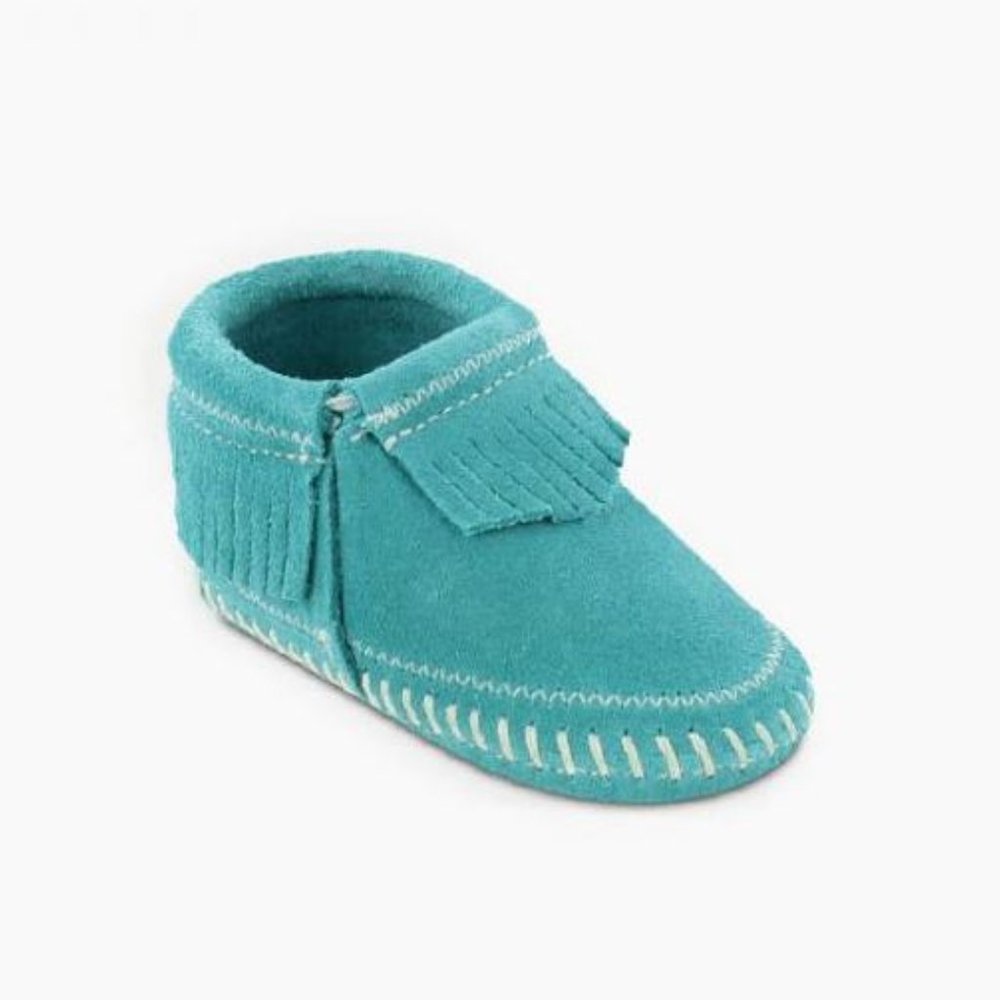 NIB Minnetonka Infant Riley Bootie in Turquoise, Size 1